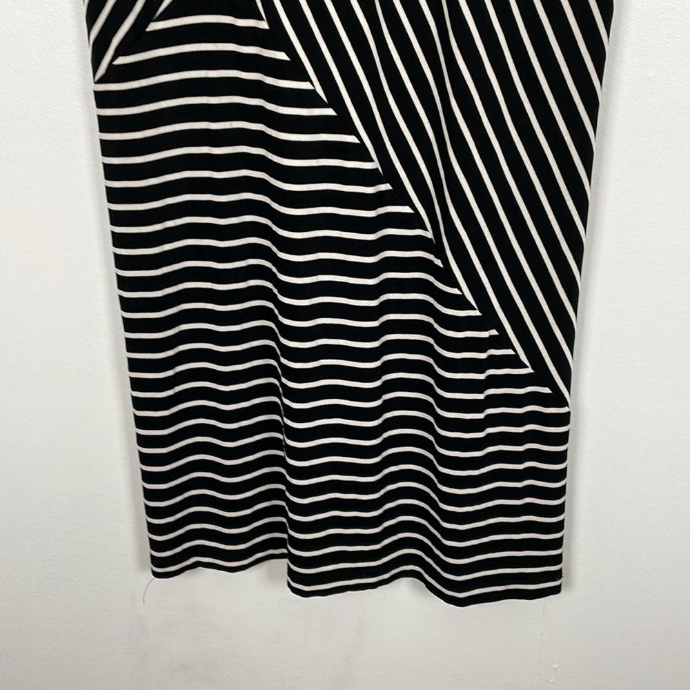Travelers By Chico's Womens L Maxi Dress Sleeveless Slinky Stretch Striped Dress - Picture 2 of 11